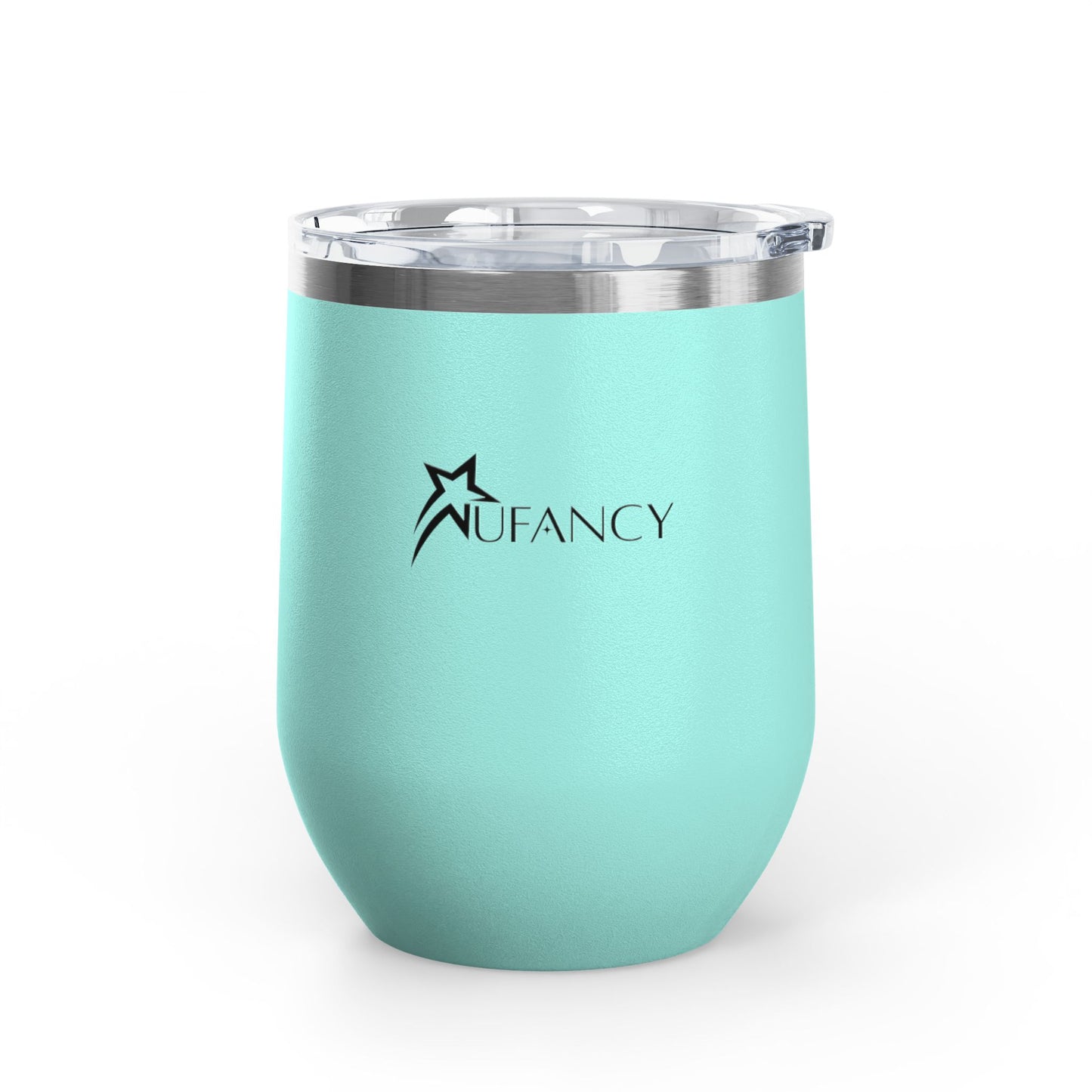 NUFANCY Stainless Steel Wine Tumbler 12oz – Insulated Travel Cup