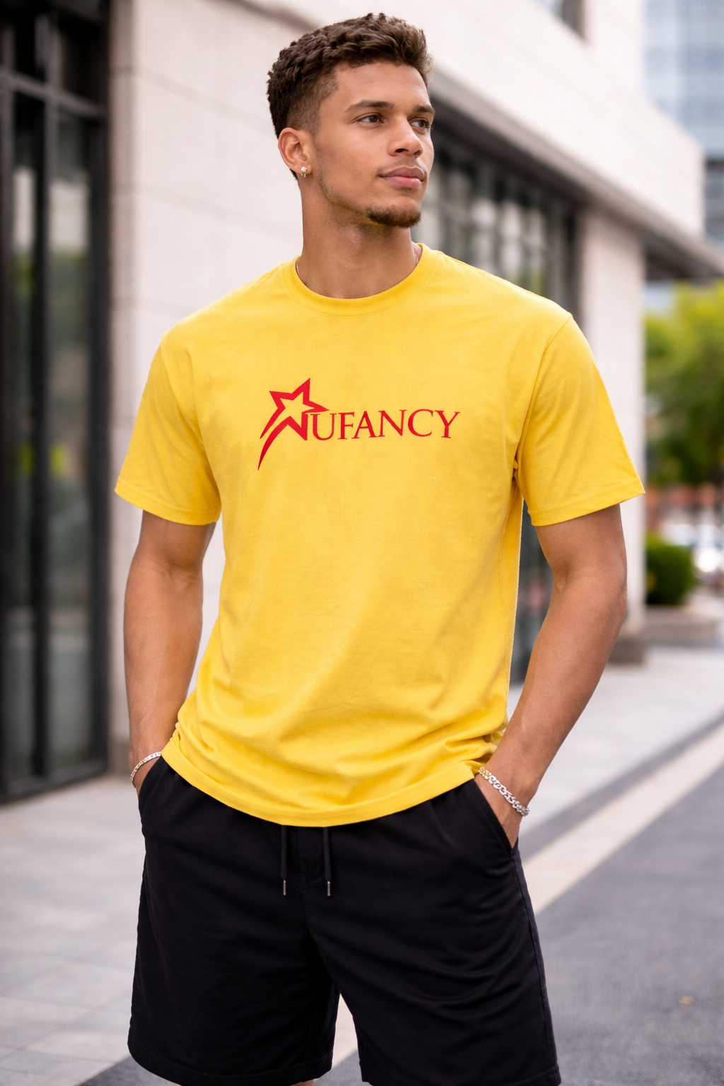 NUFANCY Red Logo Tee