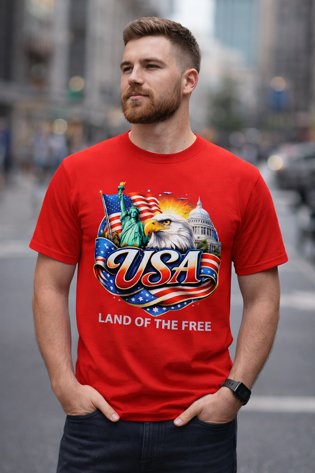 USA Heritage “Land of the Free” Unisex Tee